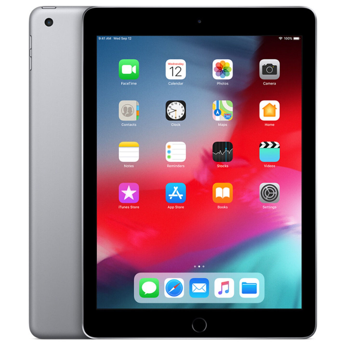 Apple iPad (6th Generation) A1893- 128GB - Wi-Fi, 9.7in, iOS 15- Space Gray