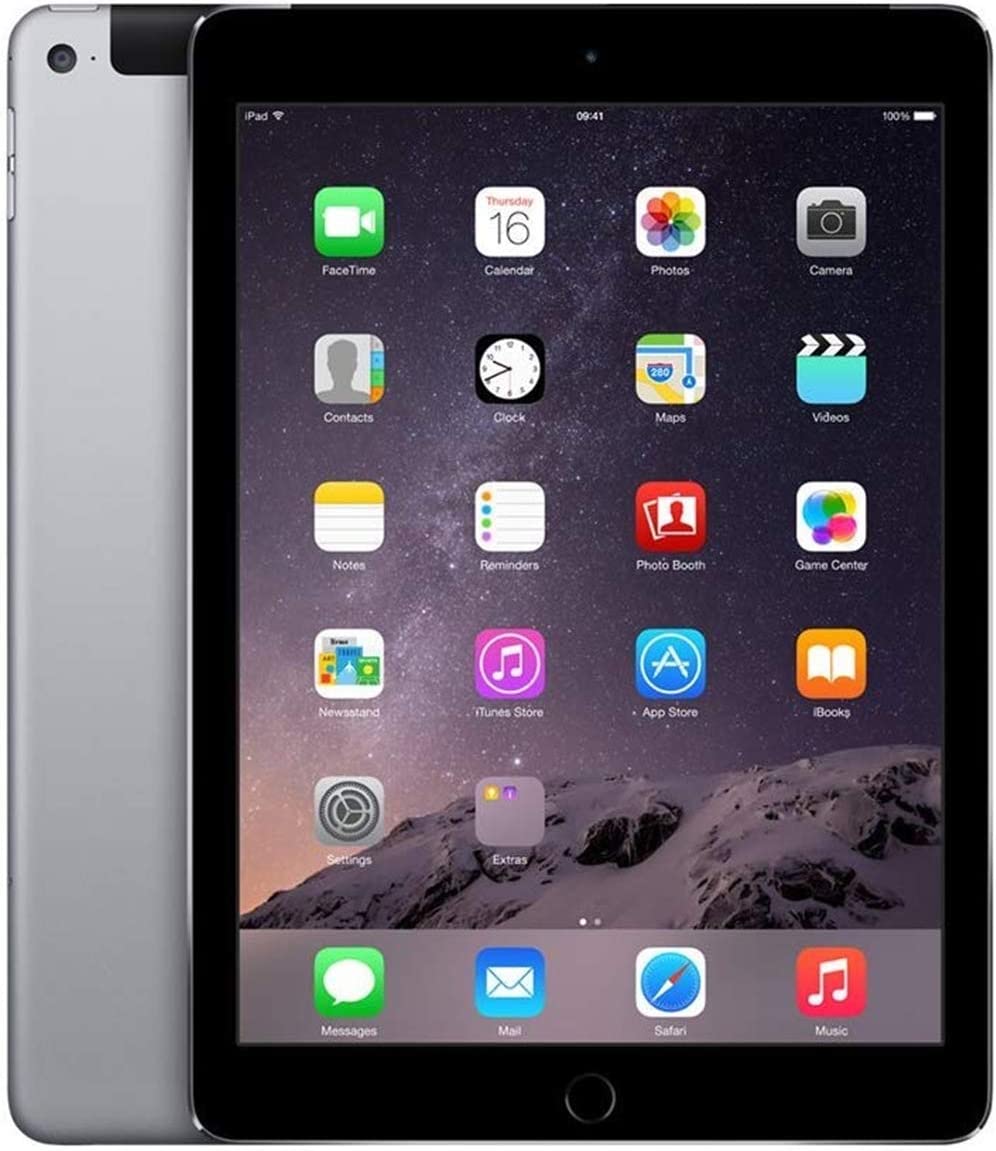 APPLE iPad A1823 5th Gen 128GB iOS 16 Unlocked Space Gray -See photos