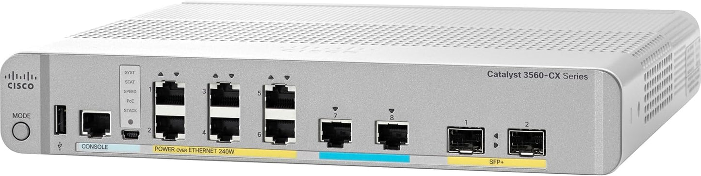 CISCO WS-C3560CX-8XPD-S Network Switch -NEW Open Box!