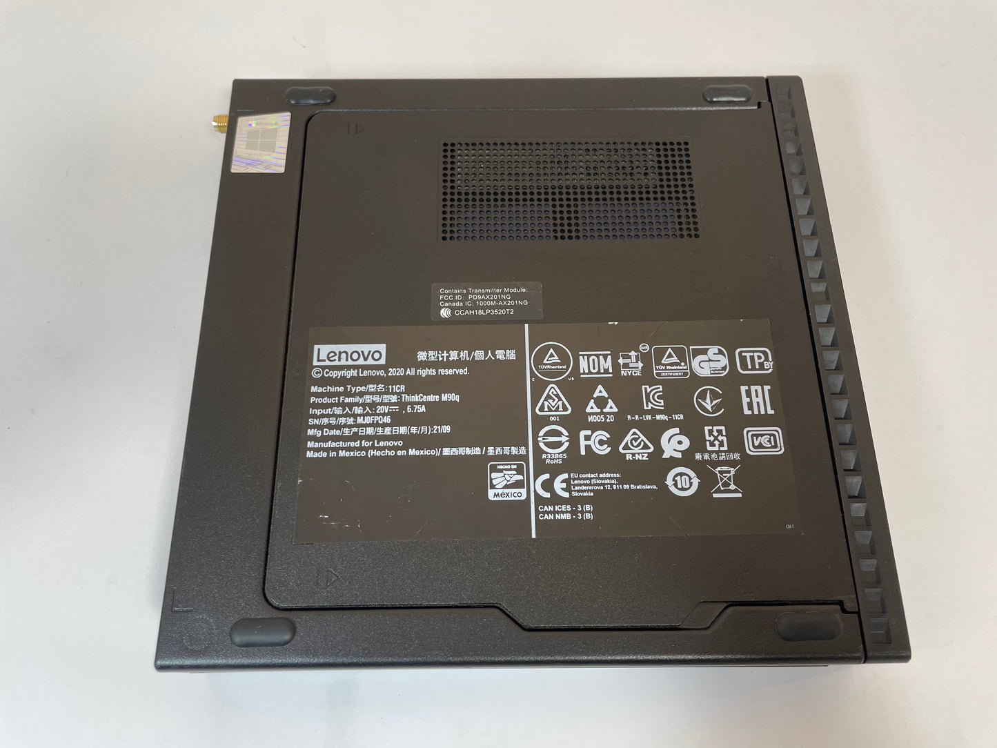 LENOVO THINKCENTRE PC M90Q TFF Core i5 10500 256GB 16GB NVMe Windows 11