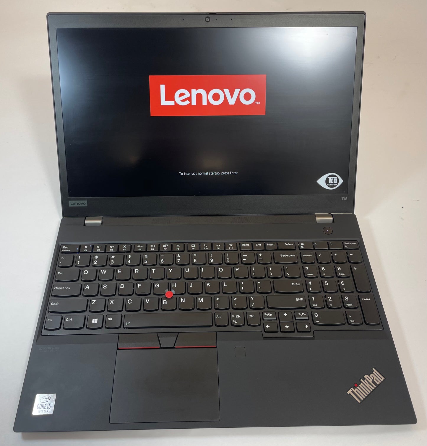 LENOVO ThinkPad T15 Gen 1 Laptop 15" Core i5 10210U 256GB 8GB SSD WIN11 -Good