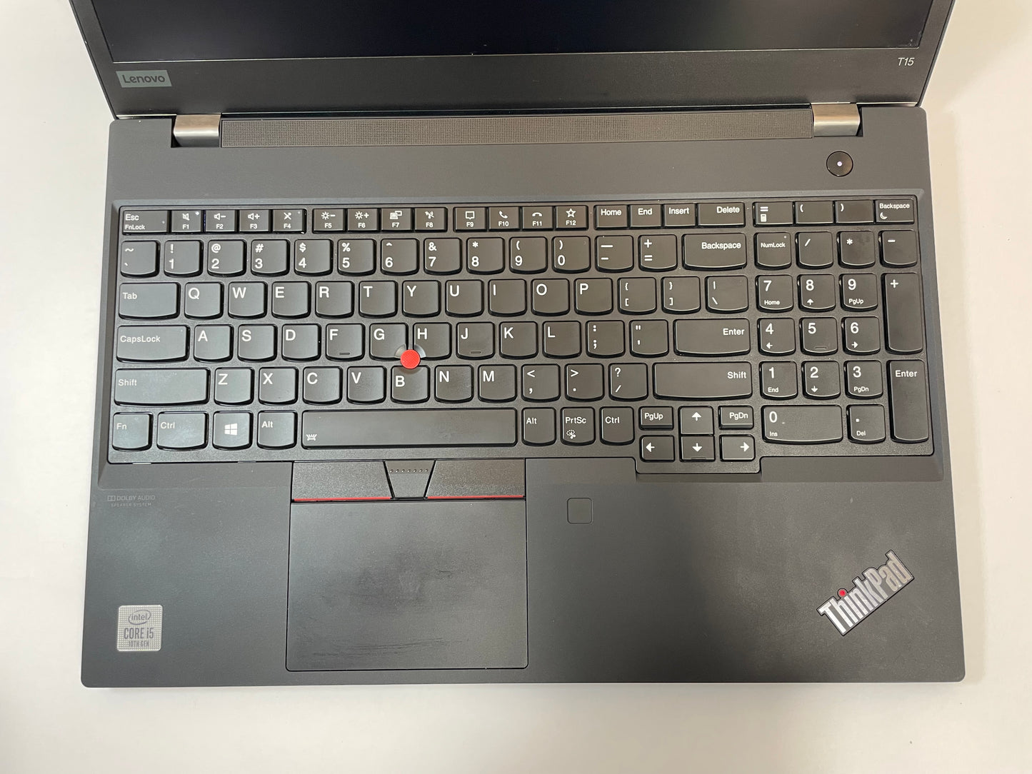 LENOVO ThinkPad T15 Gen 1 Laptop 15" Core i5 10210U 256GB 8GB SSD WIN11 -Good