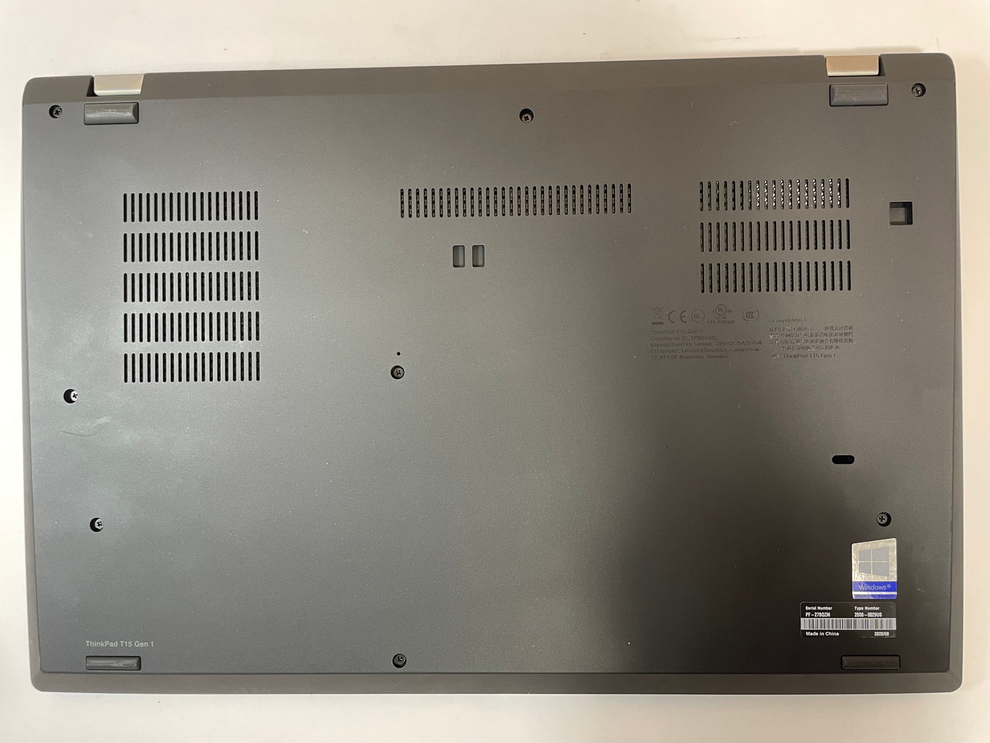 LENOVO ThinkPad T15 Gen 1 Laptop 15" Core i5 10210U 256GB 8GB SSD WIN11 -Good