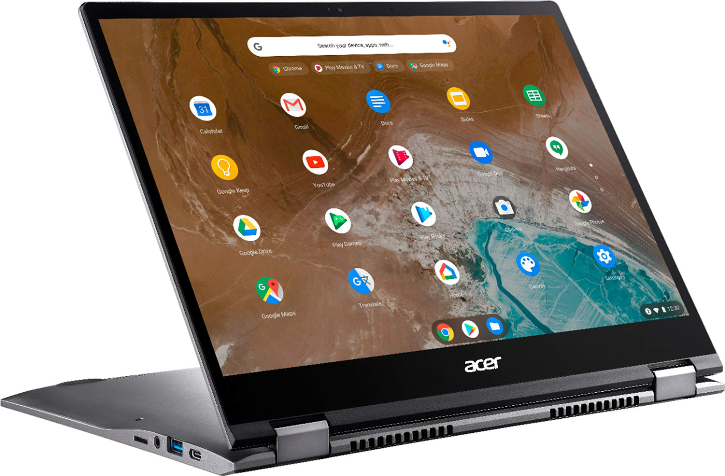 ACER Chromebook 2n1 13.6" Touch Laptop i3 8130U 64GB 8GB eMMC Chrome OS -Good
