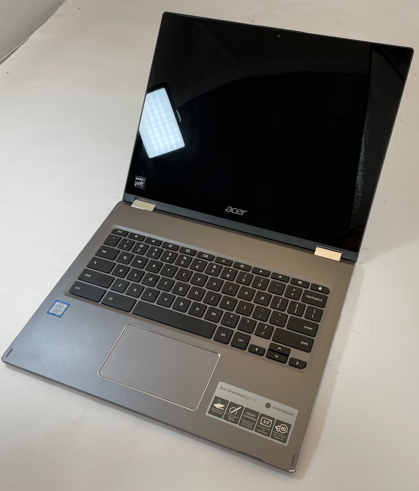 ACER Chromebook 2n1 13.6" Touch Laptop i3 8130U 64GB 8GB eMMC Chrome OS -Good