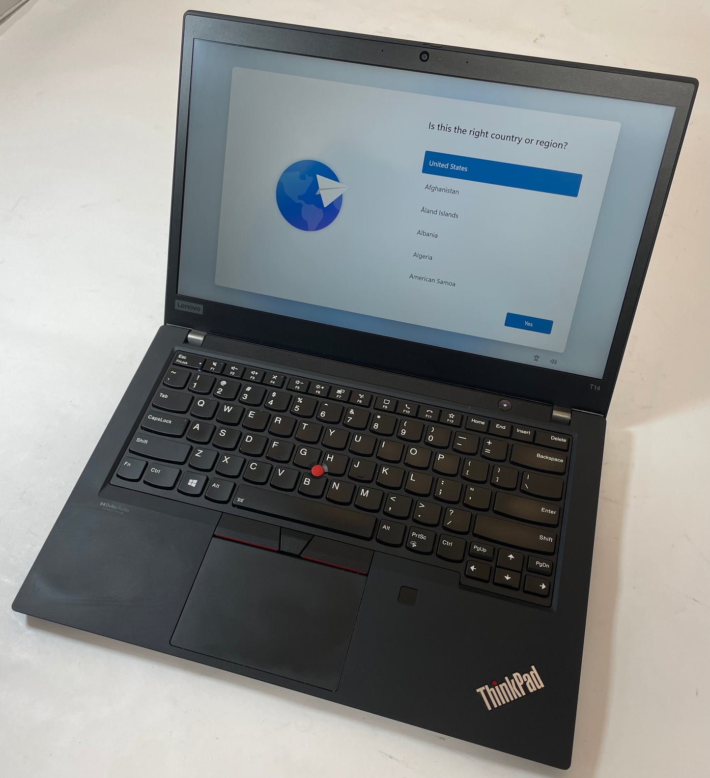 LENOVO THINKPAD T14 GEN 2 14" Laptop Core i5 1135G7 256GB 16GB WIN11P -Very Good