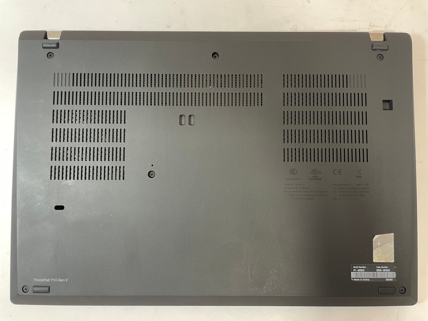 LENOVO THINKPAD T14 GEN 2 14" Laptop Core i5 1135G7 256GB 16GB WIN11P -Very Good