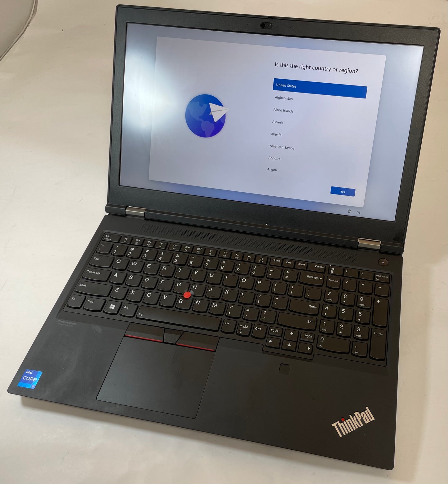 LENOVO THINKPAD P15 GEN 2 15.6" Laptop Core i7 11800H 512GB 32GB SSD WIN11P-Good