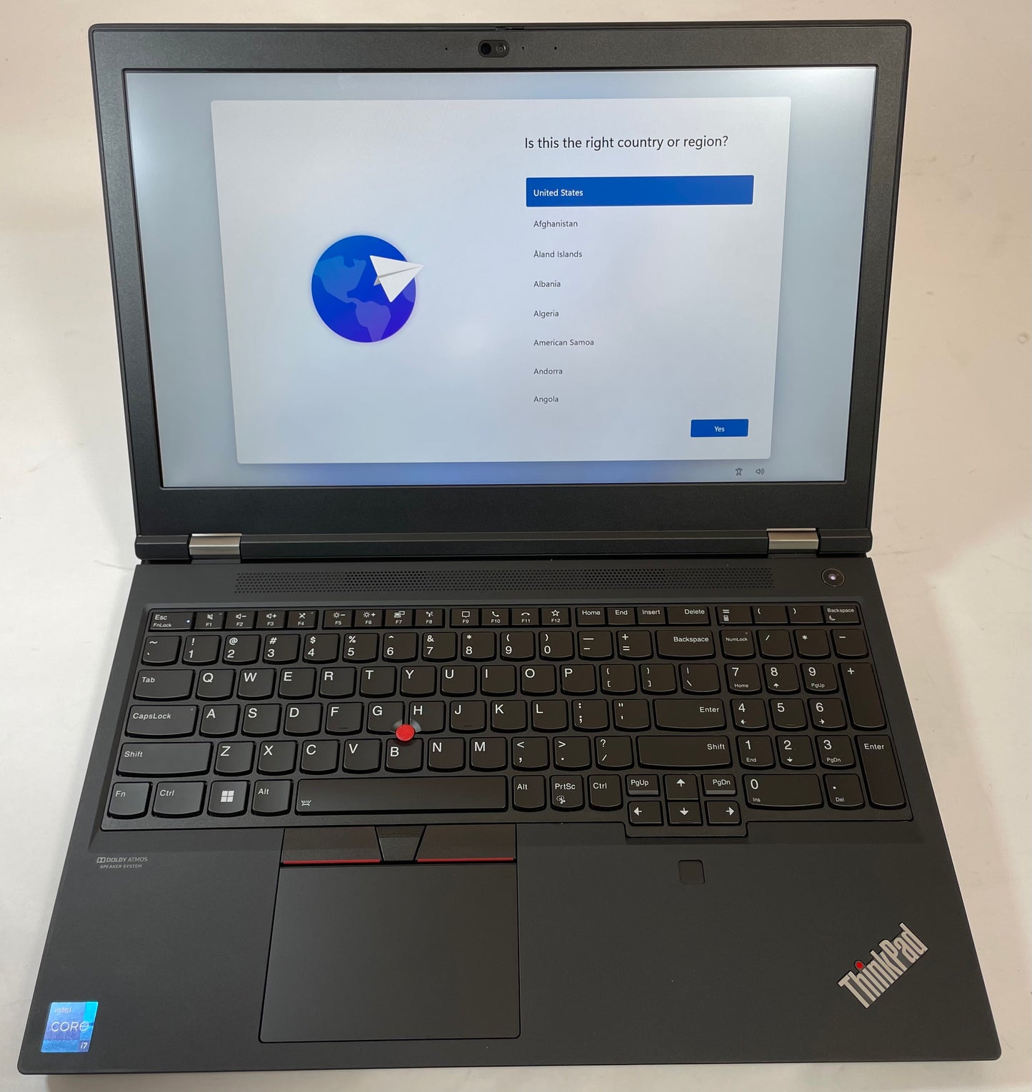 LENOVO THINKPAD P15 GEN 2 15.6" Laptop Core i7 11800H 512GB 32GB WIN11-Very Good