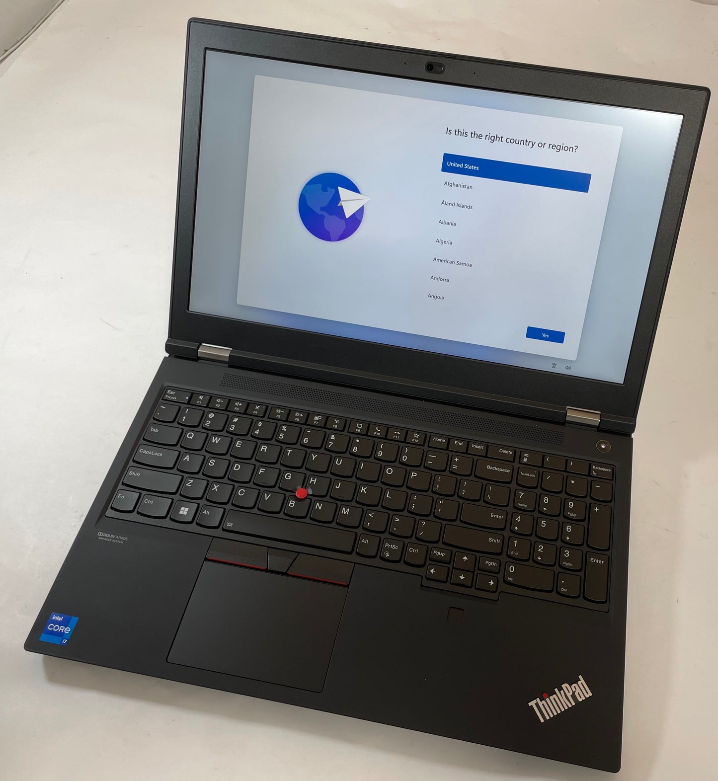 LENOVO THINKPAD P15 GEN 2 15.6" Laptop Core i7 11800H 512GB 32GB WIN11-Very Good