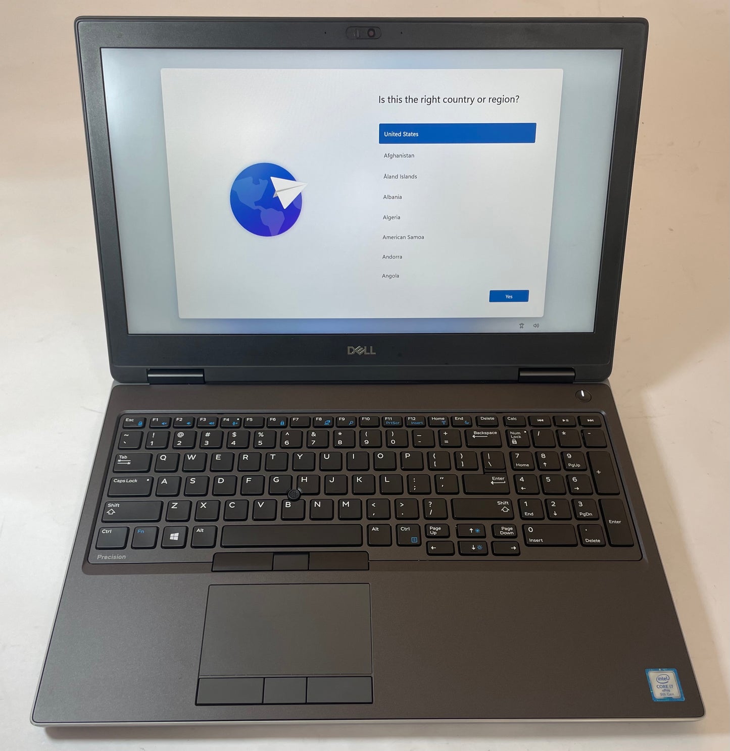 DELL PRECISION 7540 15" Laptop Core i7 9850H 32GB 512GB NVMe Windows 11 -Good