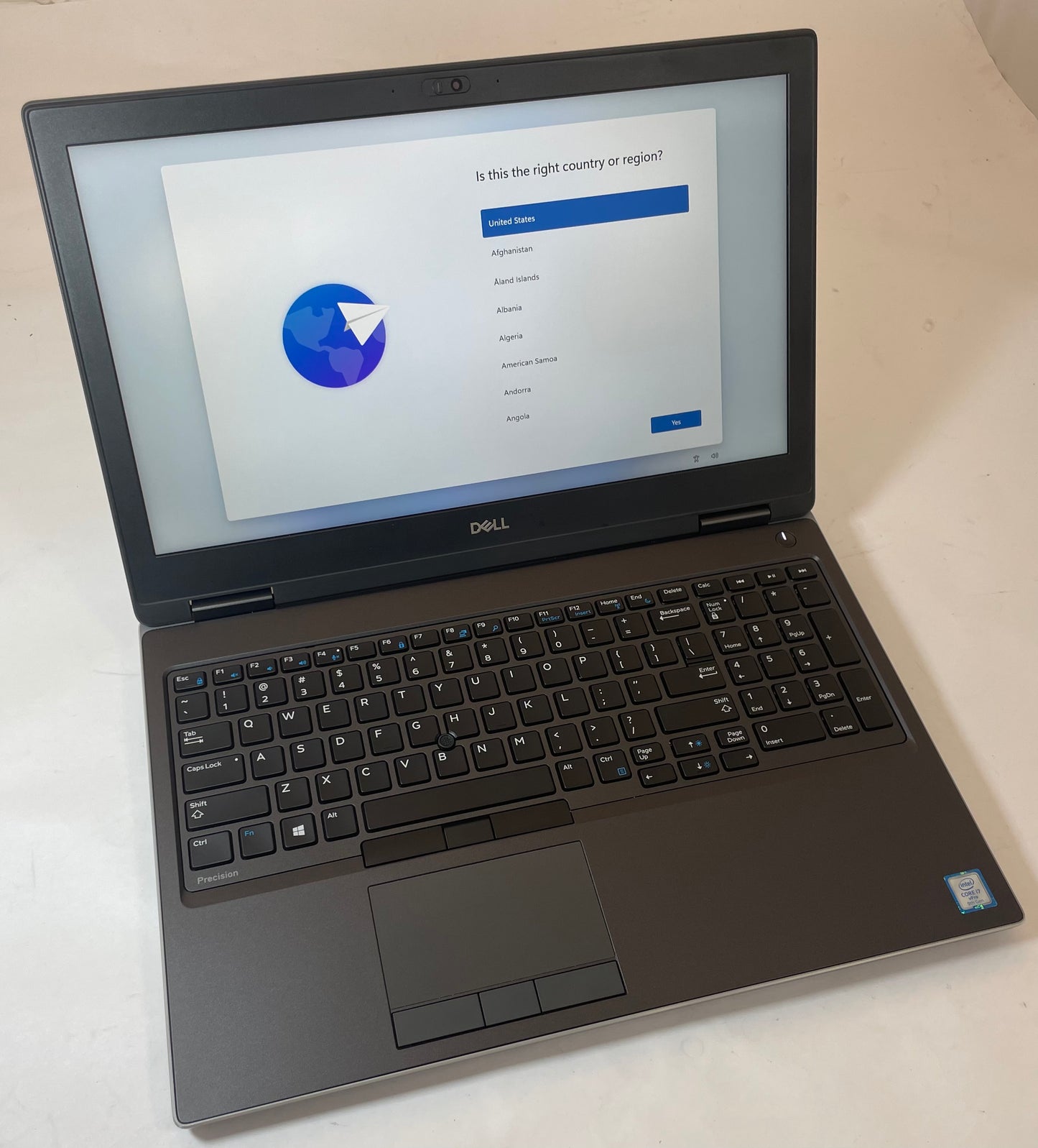 DELL PRECISION 7540 15" Laptop Core i7 9850H 32GB 512GB NVMe Windows 11 -Good