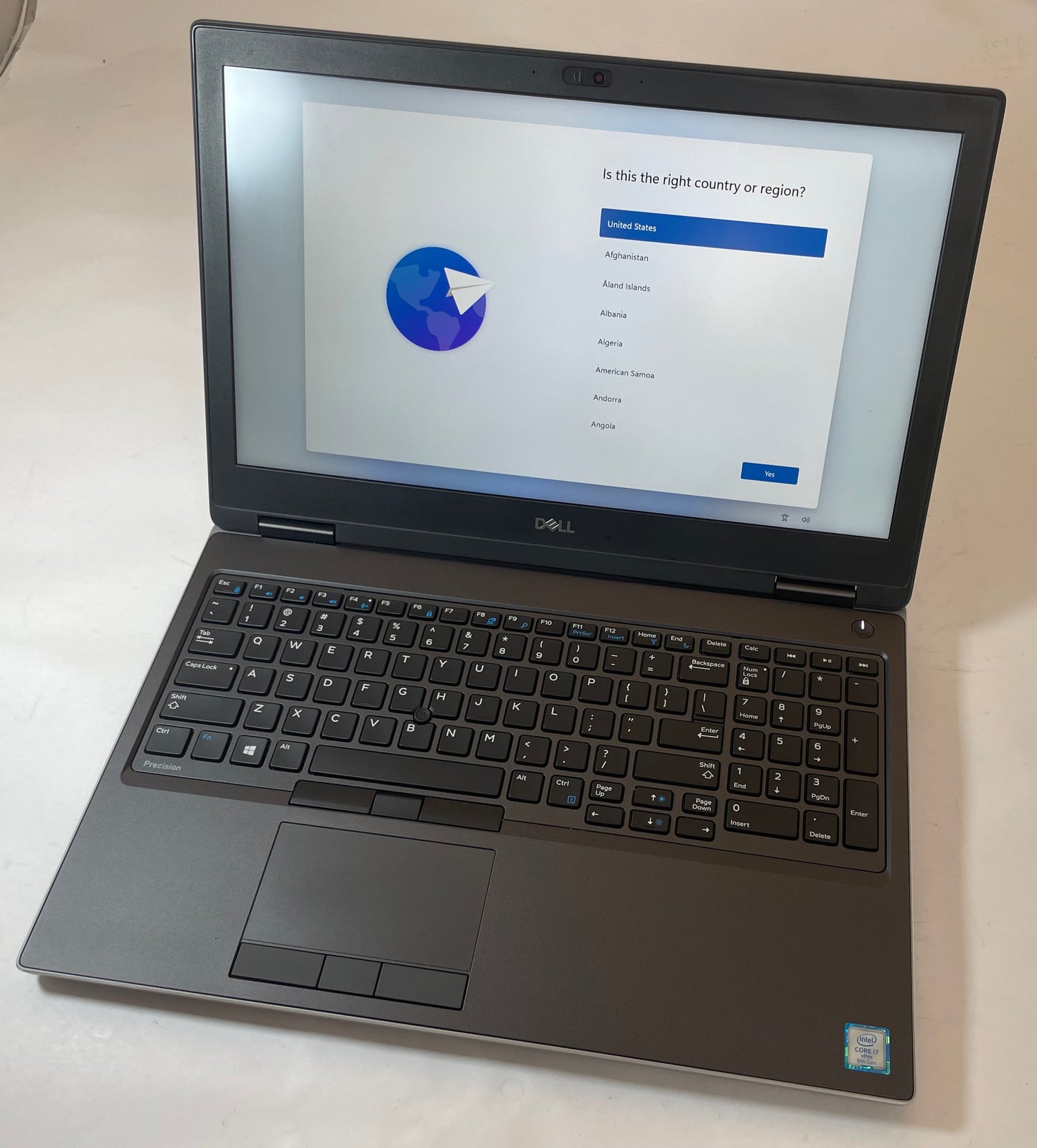 DELL PRECISION 7540 15" Laptop Core i7 9850H 32GB 512GB NVMe Windows 11 -Good
