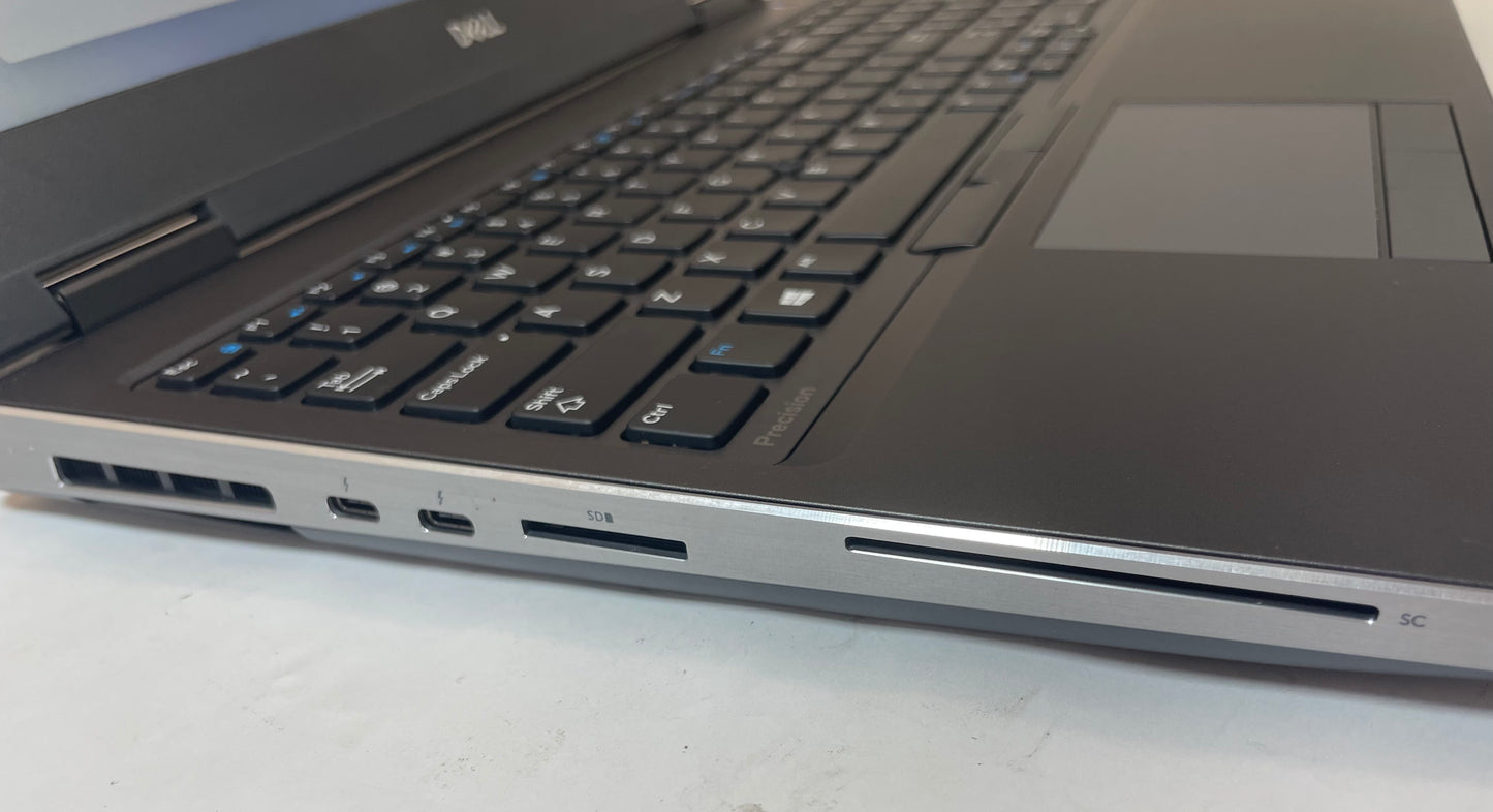 DELL PRECISION 7540 15" Laptop Core i7 9850H 32GB 512GB NVMe Windows 11 -Good