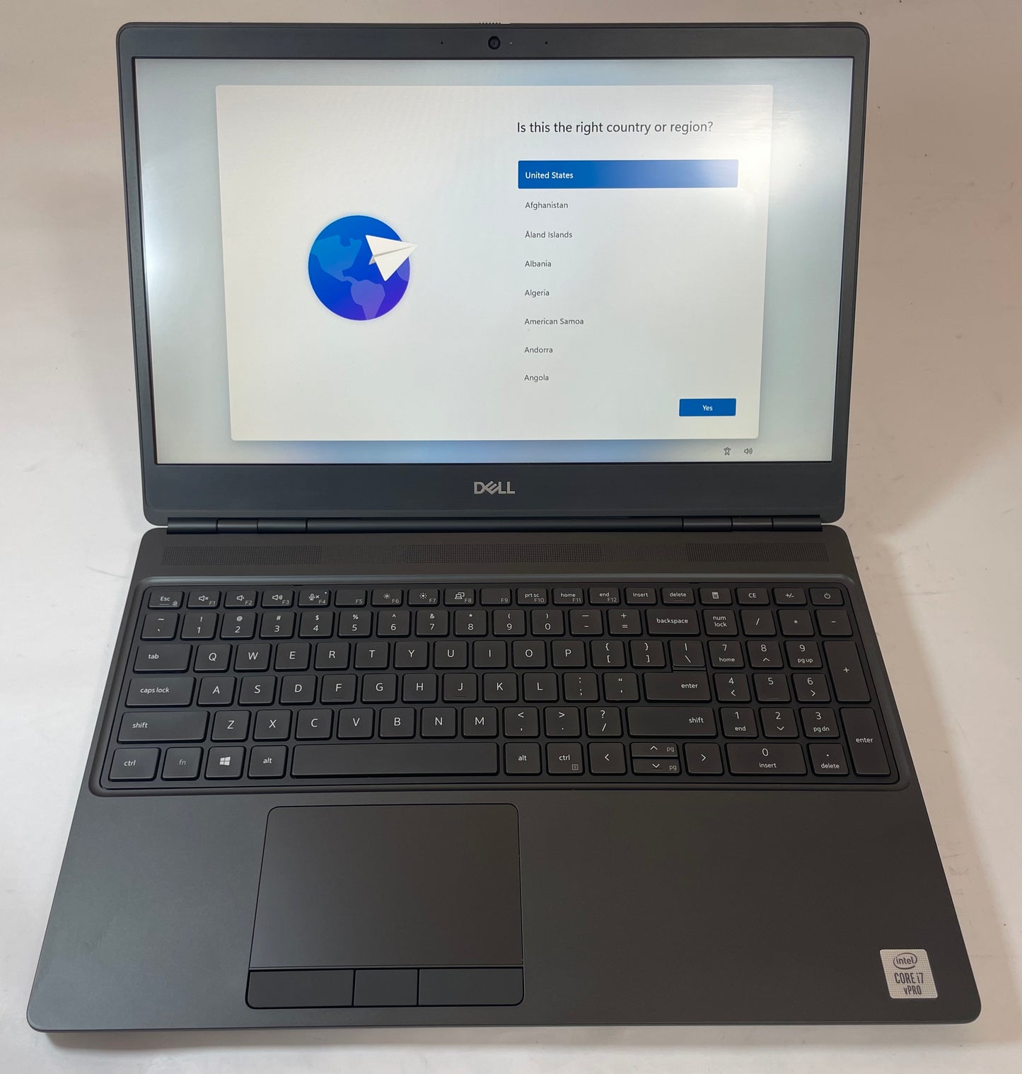 DELL PRECISION 7550 15" Laptop Core i7 10850H 32GB 512GB SSD Windows 11 -Good