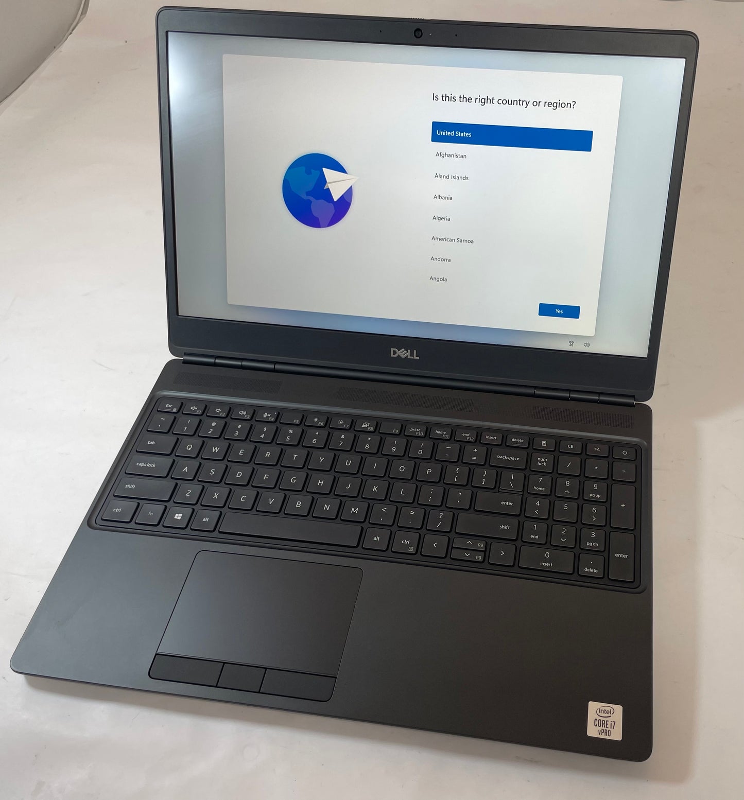 DELL PRECISION 7550 15" Laptop Core i7 10850H 32GB 512GB SSD Windows 11 -Good