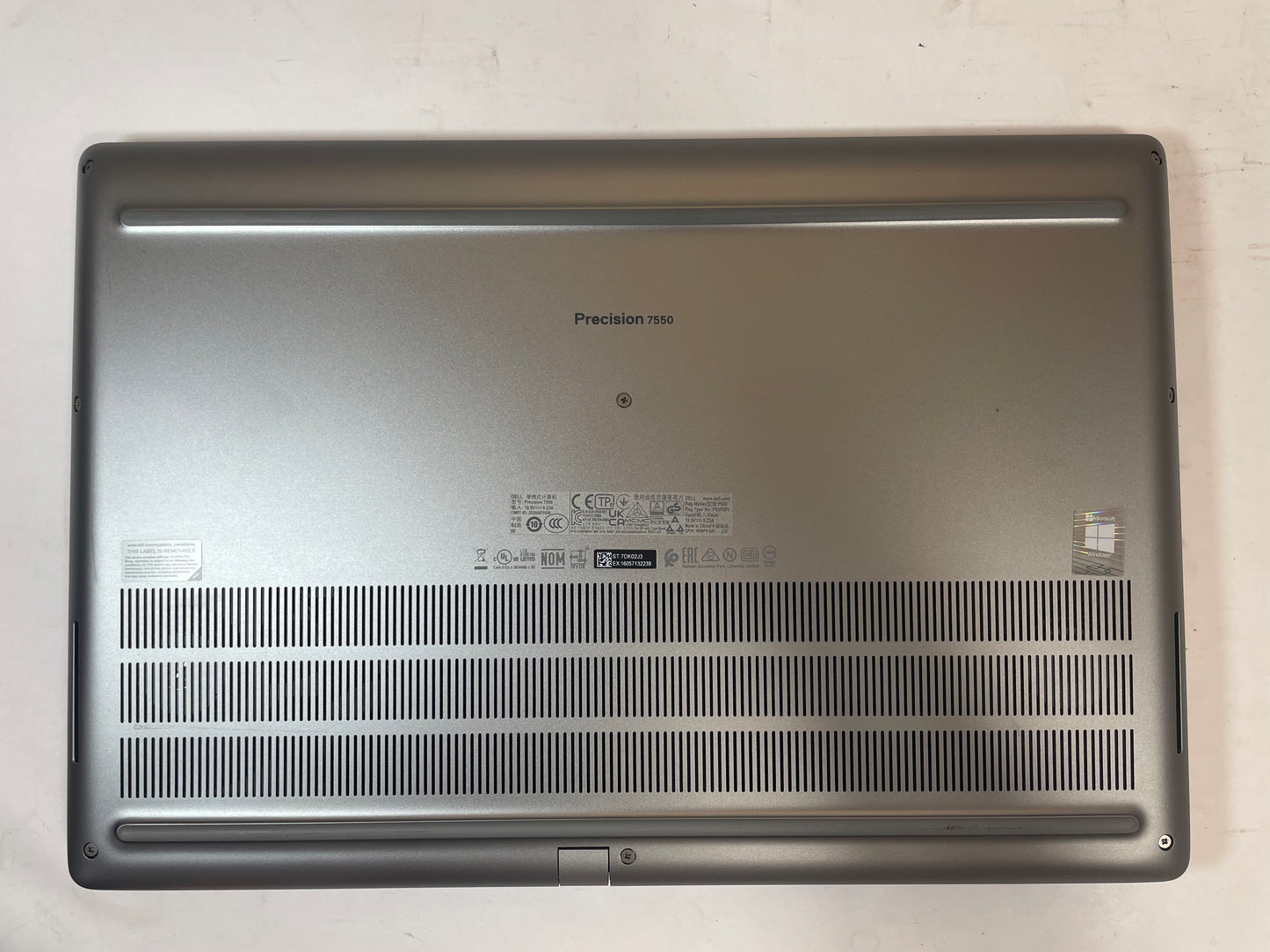 DELL PRECISION 7550 15" Laptop Core i7 10850H 32GB 512GB SSD Windows 11 -Good