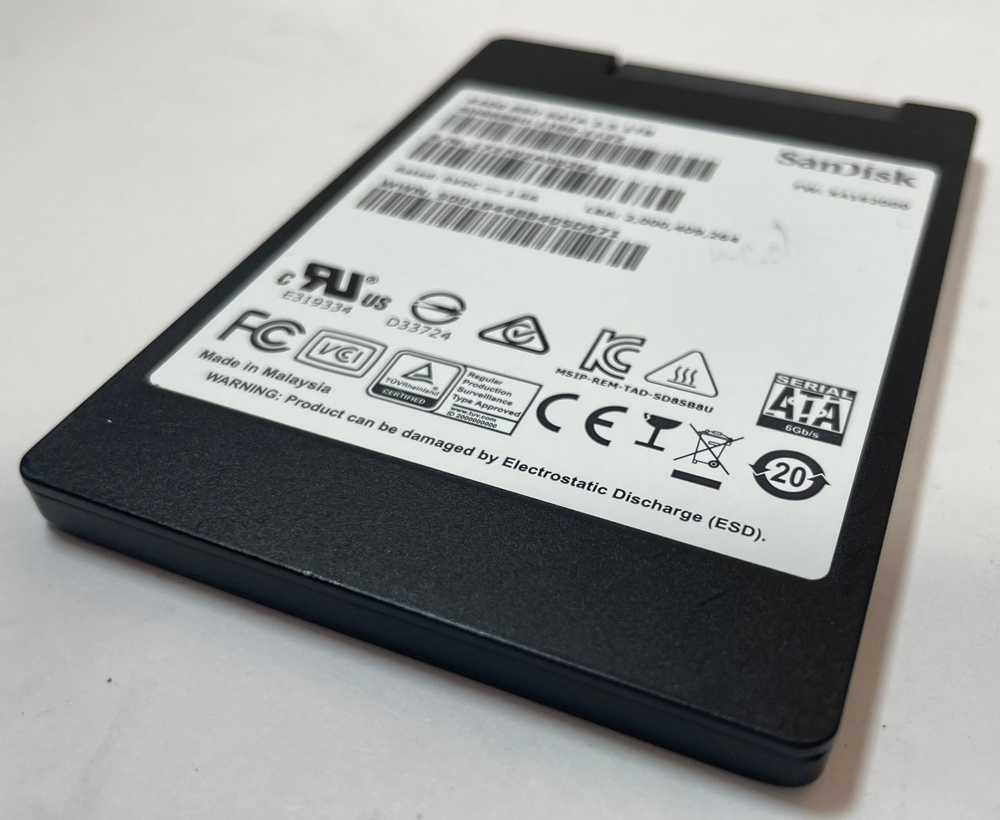 SANDISK SD8SB8U-1T00-1122 X400 2.5" 1TB SSD SATA