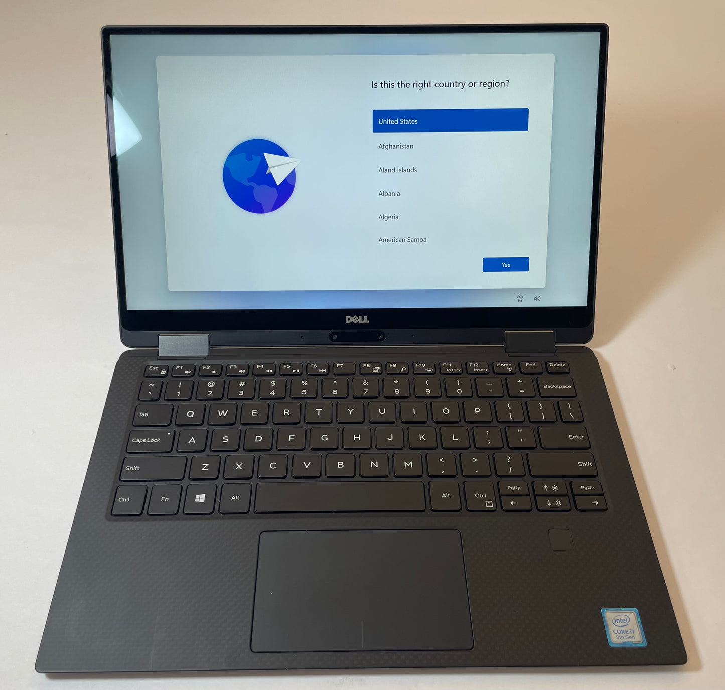 DELL XPS 13 9365 13" 2n1 Laptop Core i7 8500Y 8GB 256GB SSD Black Windows 11