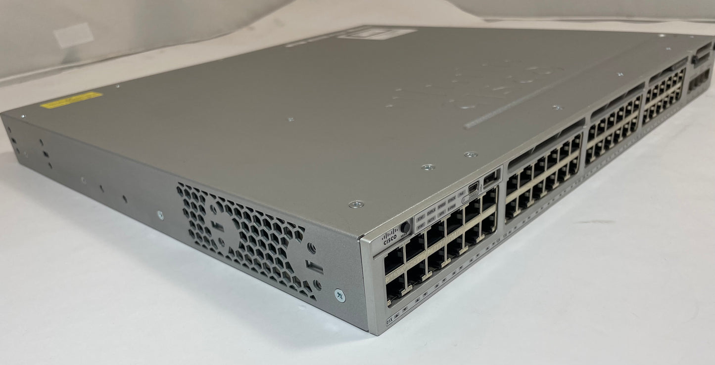 CISCO Catalyst 3850 Series 48-Port Ethernet Switch WS-C3850-48P-S V05 -Very Good