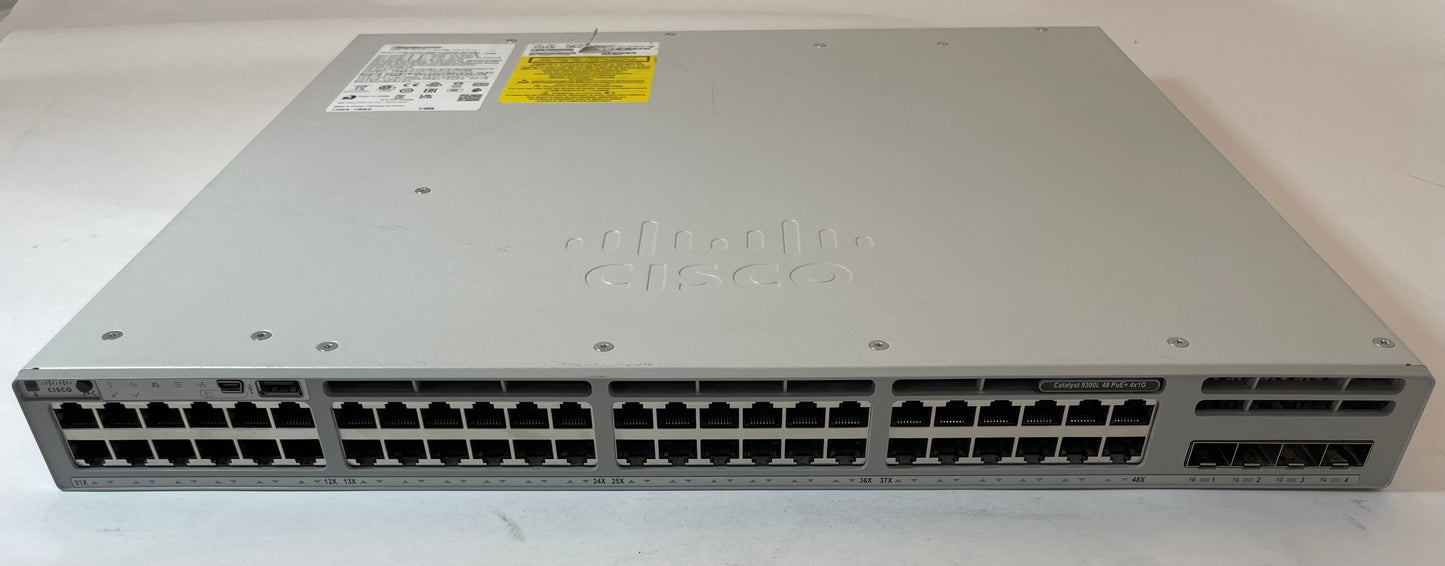 CISCO Catalyst 9300L Series 48-Port Ethernet Switch C9300L-48P-4G-E V01 -Good