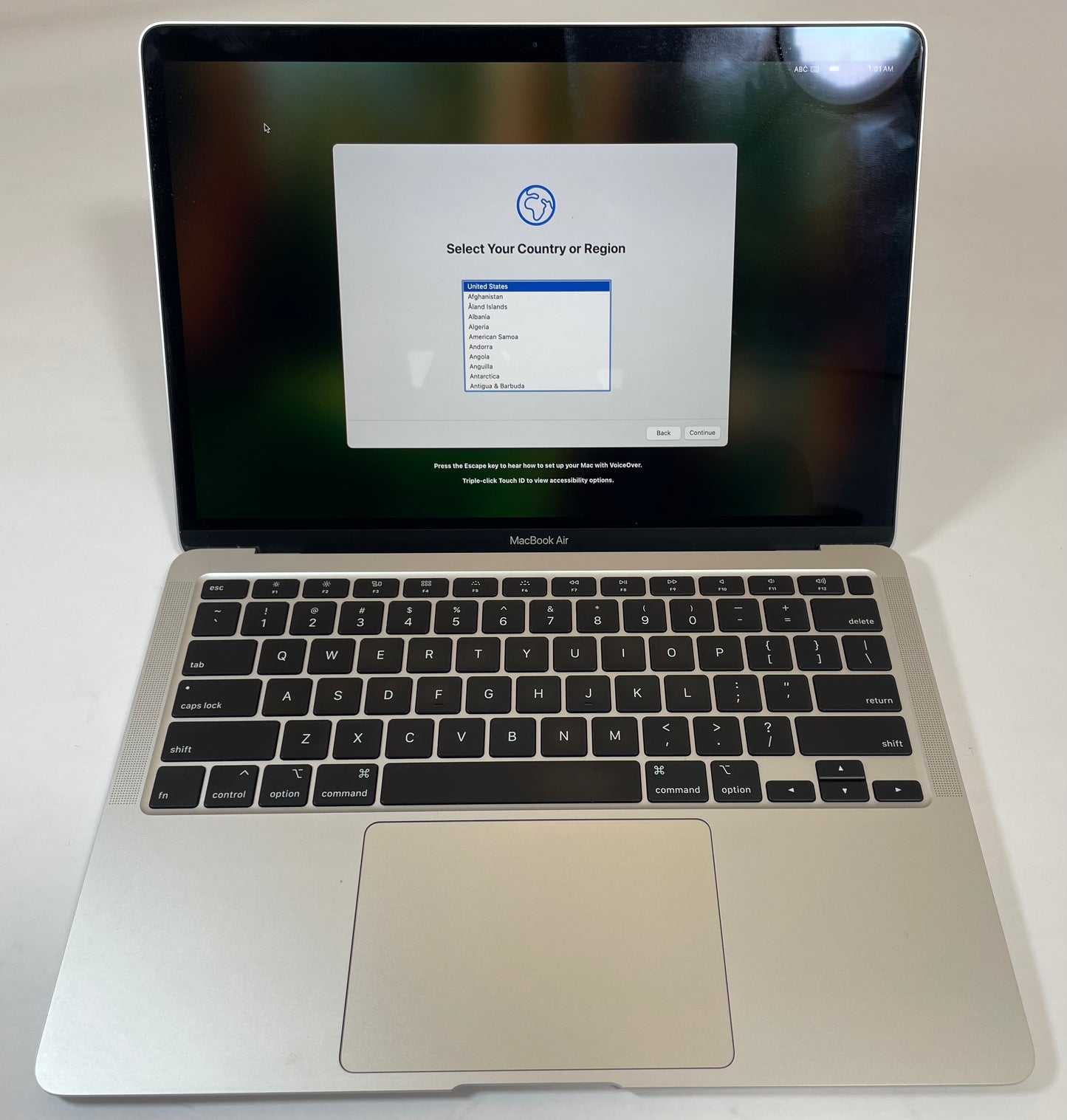 APPLE MacBook Air A2179 2020 13" i7 1060NG7 16GB 512GB Silver Sequoia -Very Good