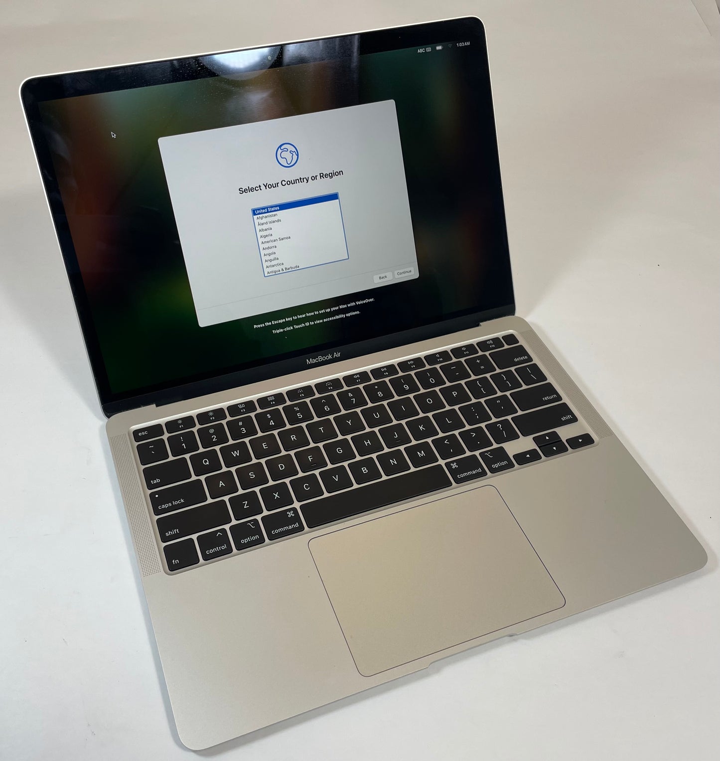 APPLE MacBook Air A2179 2020 13" i7 1060NG7 16GB 512GB Silver Sequoia -Very Good
