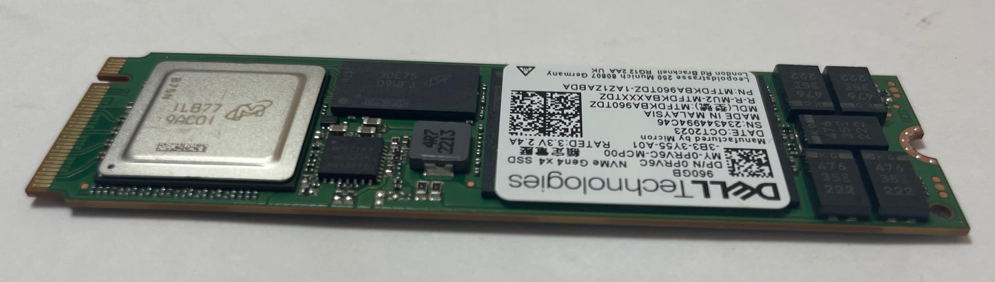 DELL MTFDKBA960TDZ-1AZ1ZABDA 960GB NVMe Gen4 x4 Internal SSD -Excellent