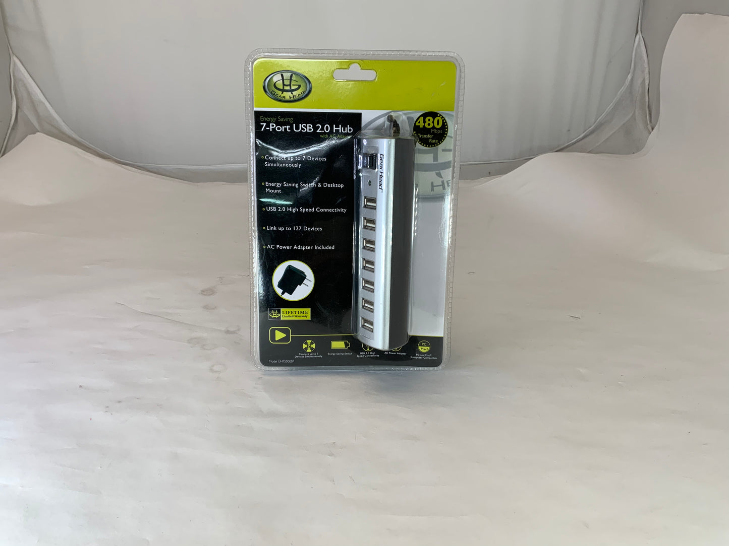 GearHead UH7500ESP 7 Port USB Hub