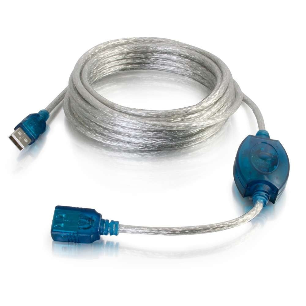 Lot of 5 C2G 39978 16.4ft (5m) USB 2.0 A Male to A Female Active Extension Cable -NEW