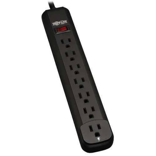 Tripp-Lite 25FT Surge Protector (PS725B) 7 Outlets Power Strip, Black -NEW!!