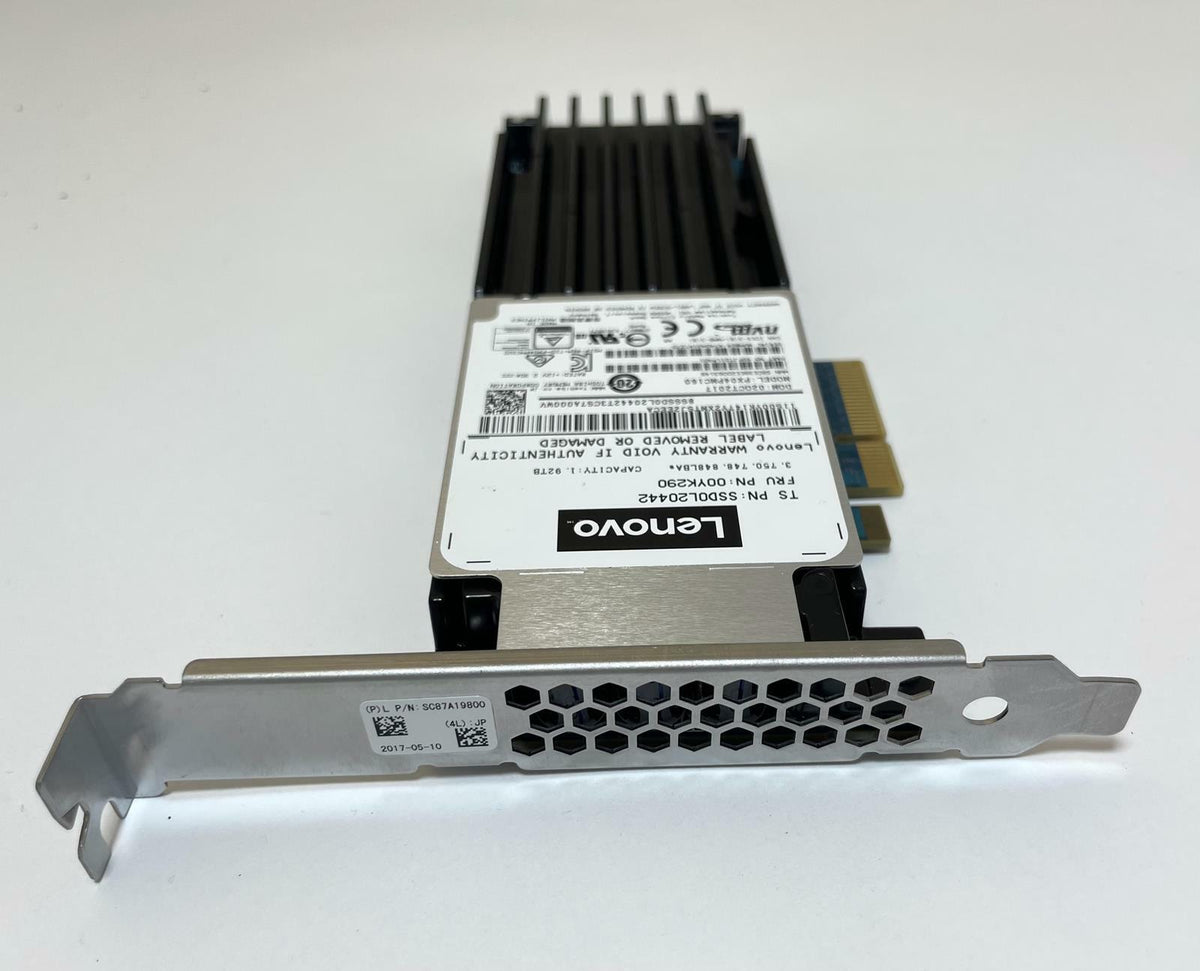 Lenovo 00YK290 Toshiba PX04PMC160 1.92TB NVMe PCIe x4 Enterprise SSD Add-In Card