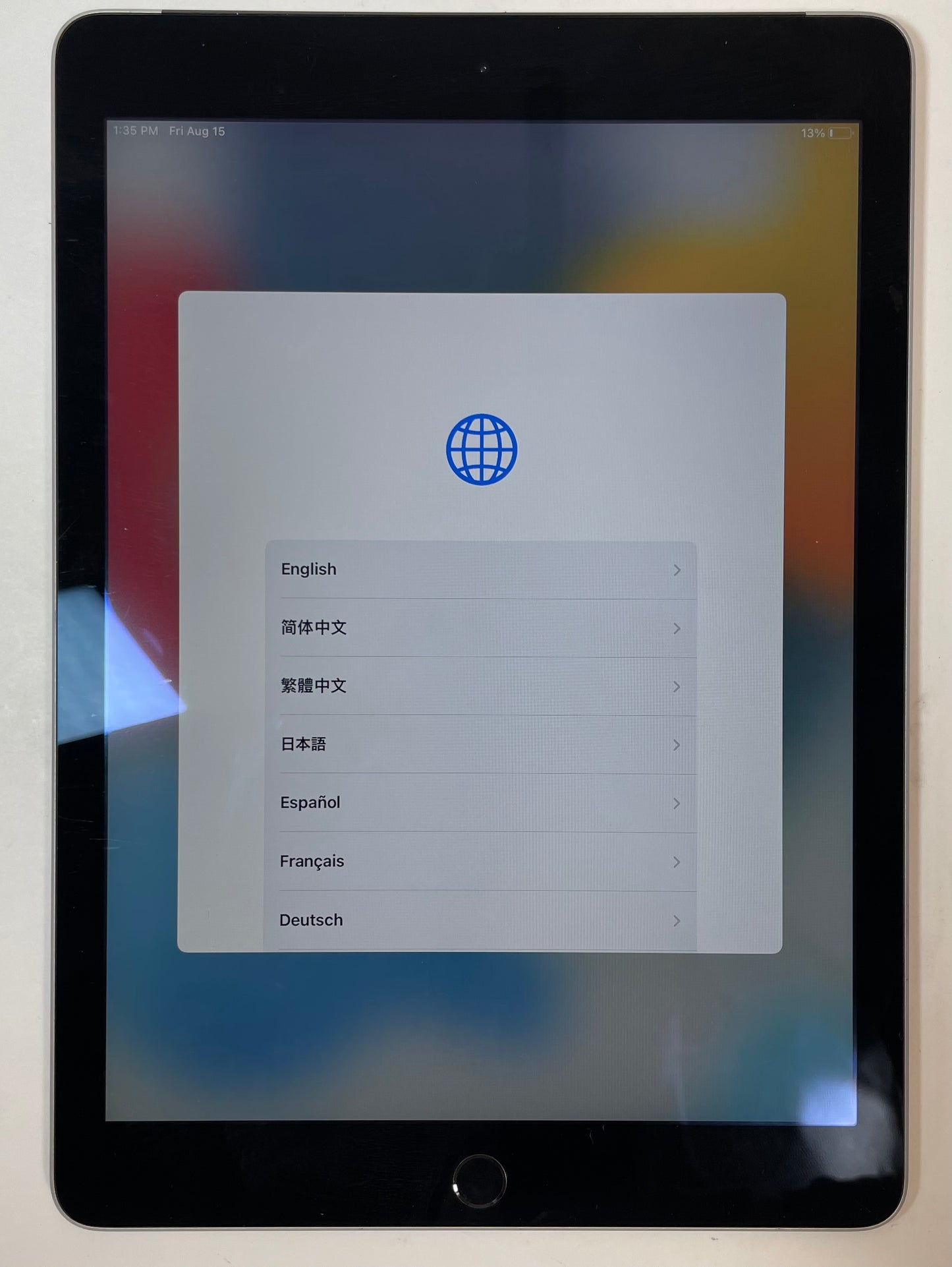 APPLE iPad Air 2 A1567 9.7" Tablet 64GB Unlocked Space Gray iOS 15