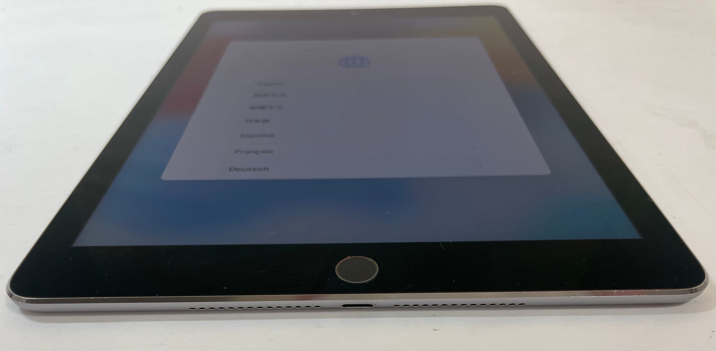 APPLE iPad Air 2 A1567 9.7" Tablet 64GB Unlocked Space Gray iOS 15