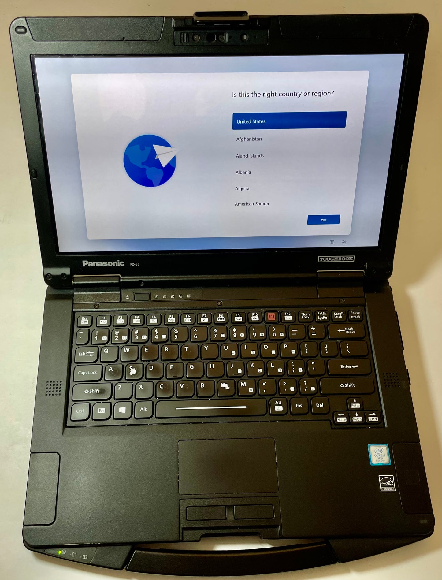 PANASONIC TOUGHBOOK FZ-55 14" Touchscreen Core i5-8365U 512GB 16GB Windows 11 -See Photos