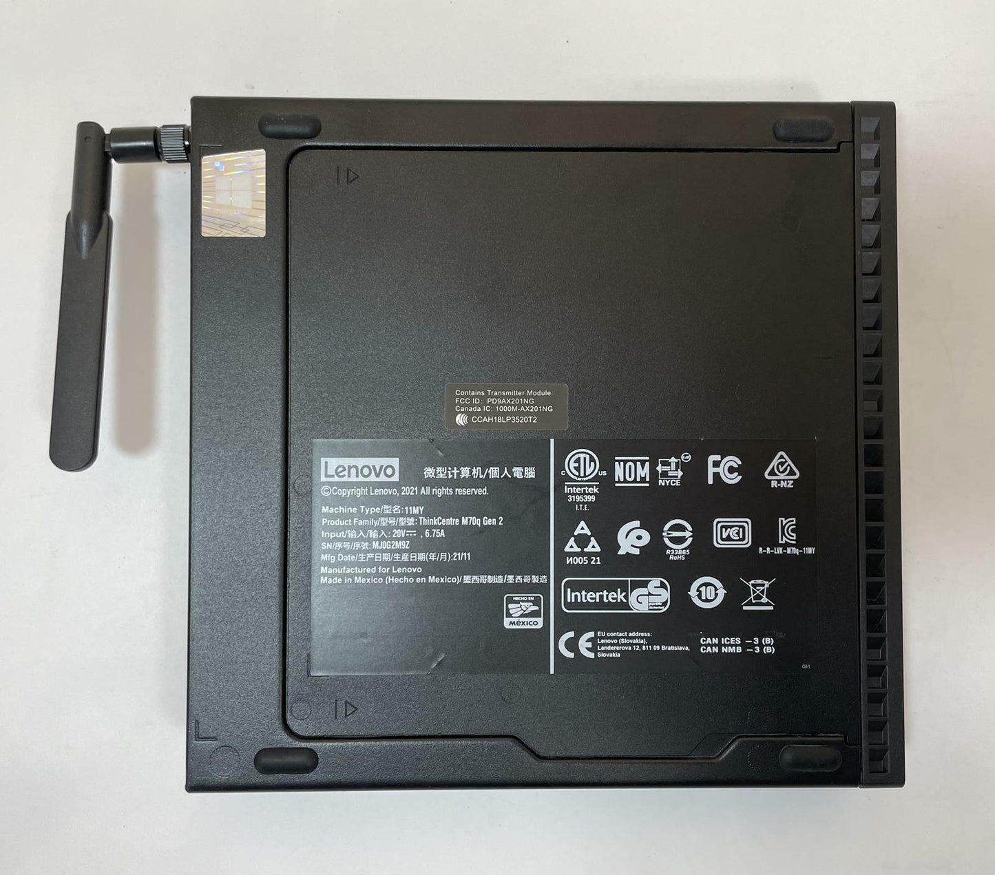 LENOVO THINKCENTRE M70Q GEN 2 Tiny Desktop i7 11700T 16GB 256GB NVMe -Very Good