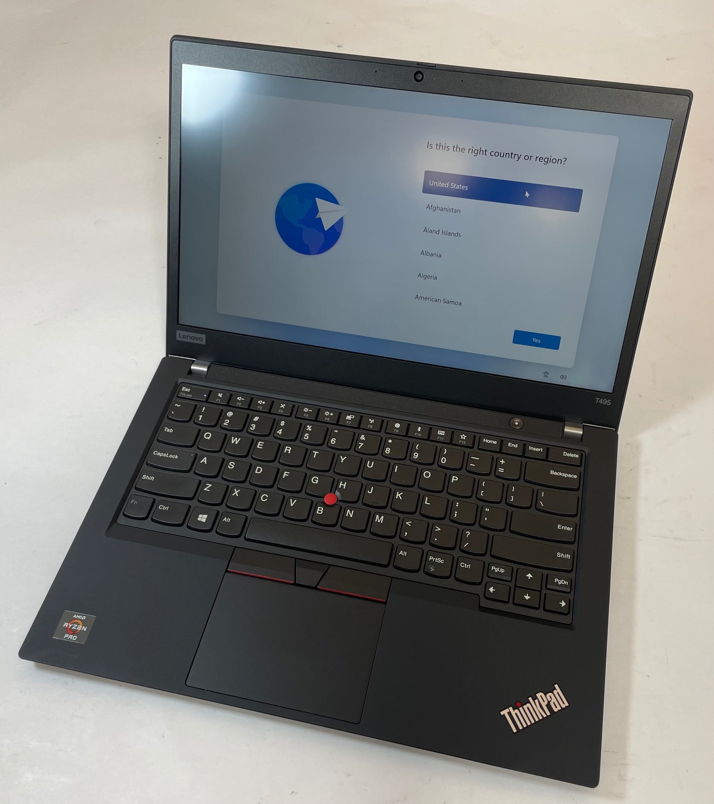 LENOVO THINKPAD T495 14" AMD Ryzen 5 PRO 3500U 256GB 16GB NVMe WIN11P -Very Good