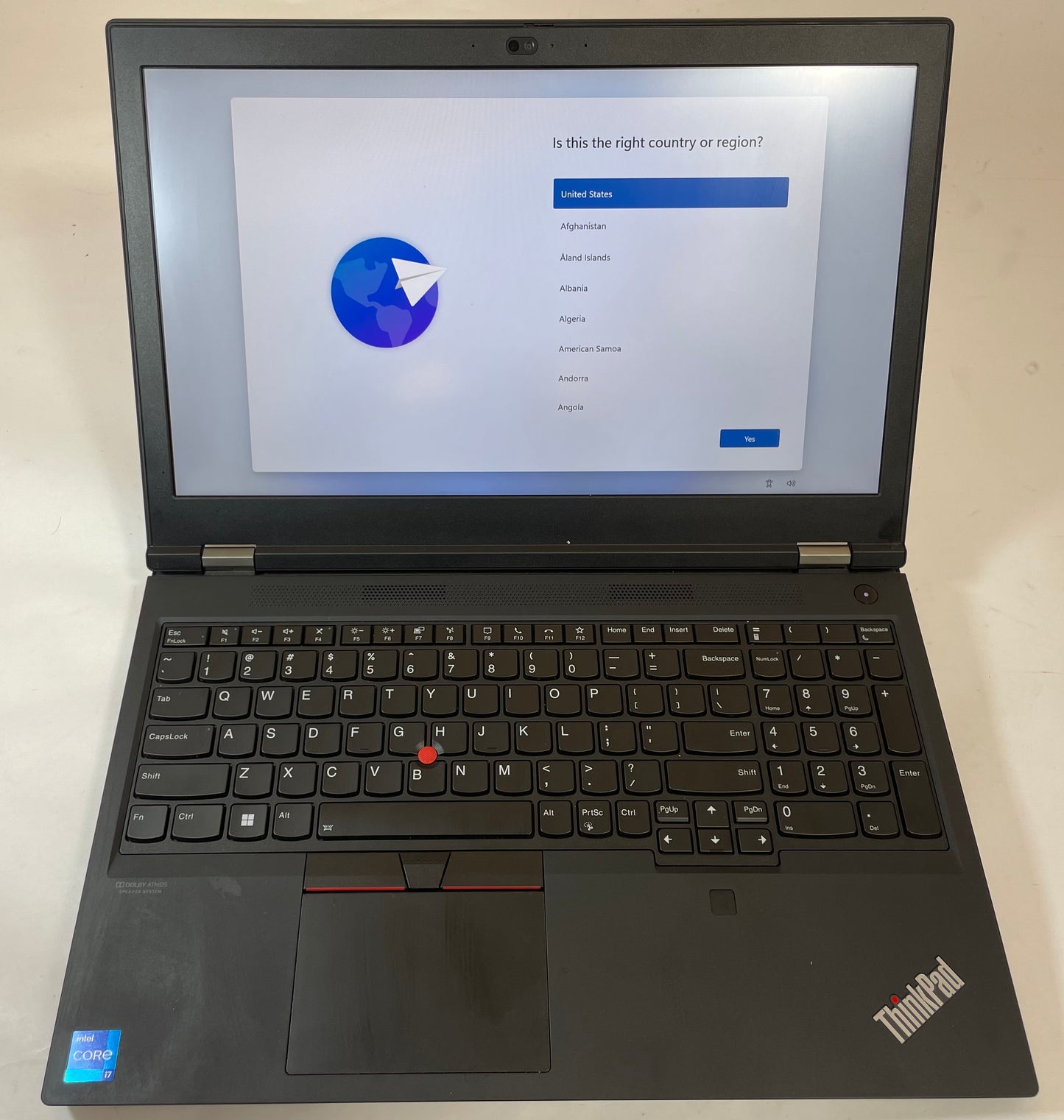 LENOVO THINKPAD P15 GEN 2 15.6" Laptop Core i7 11800H 512GB 32GB SSD WIN11P-Good
