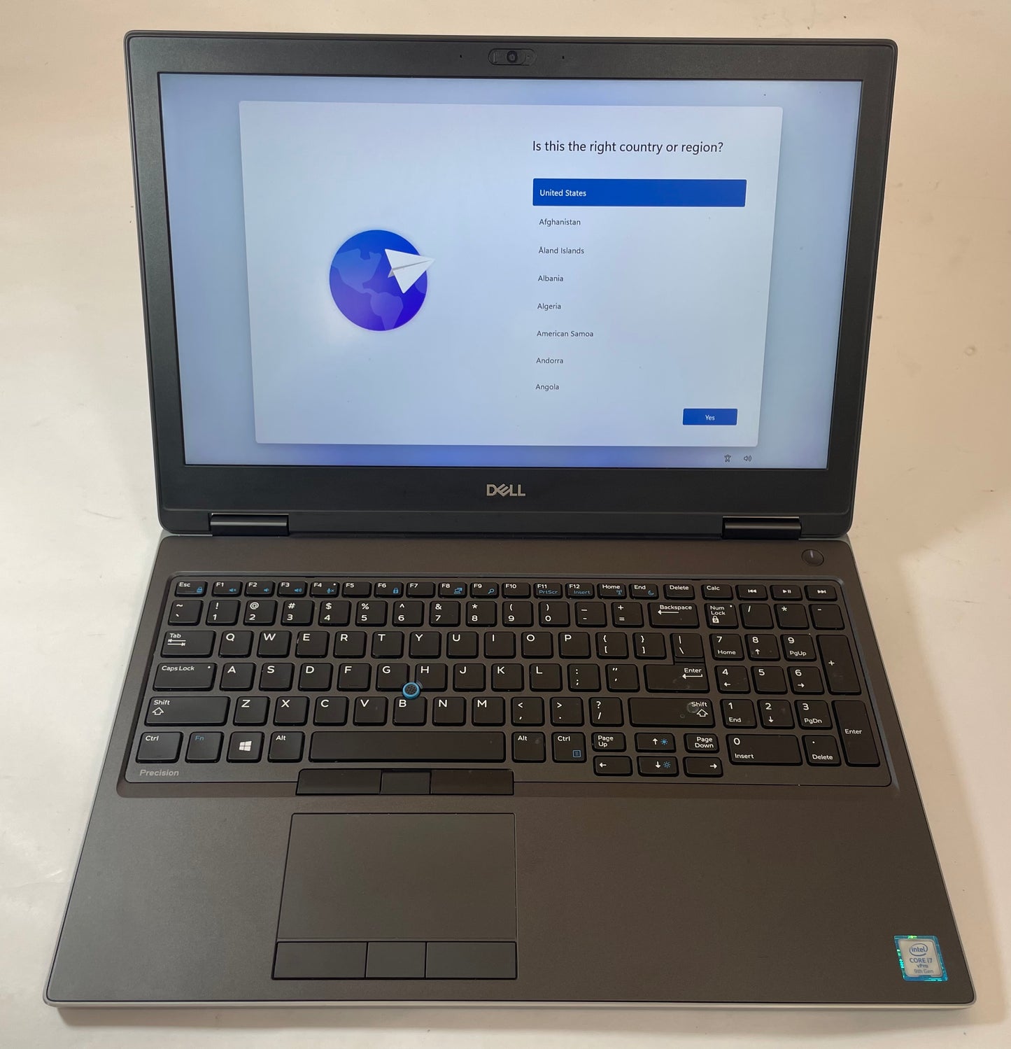 DELL PRECISION 7540 15" Laptop Core i7 9850H 32GB 500GB NVMe Windows 11