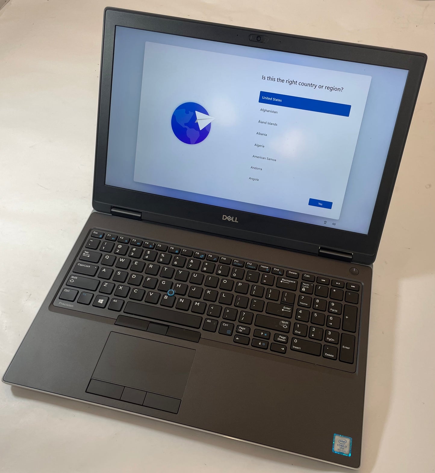 DELL PRECISION 7540 15" Laptop Core i7 9850H 32GB 500GB NVMe Windows 11