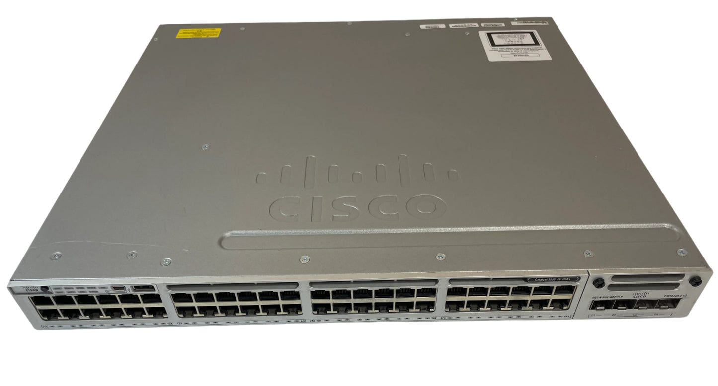 CISCO Catalyst 3850 Series 48-Port Ethernet Switch WS-C3850-48P-S V05 -Very Good