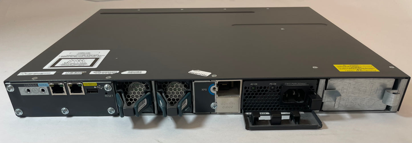 CISCO Catalyst 3560-X 48-Port Ethernet Switch WS-C3560X-48T-L V02 -Very Good