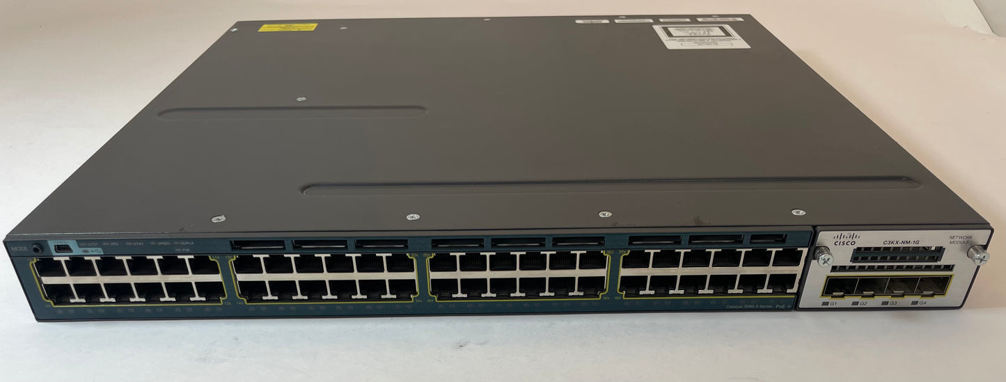 CISCO Catalyst 3560-X Series 48-Port Ethernet Switch WS-C3560X-48P-L V06 -Good