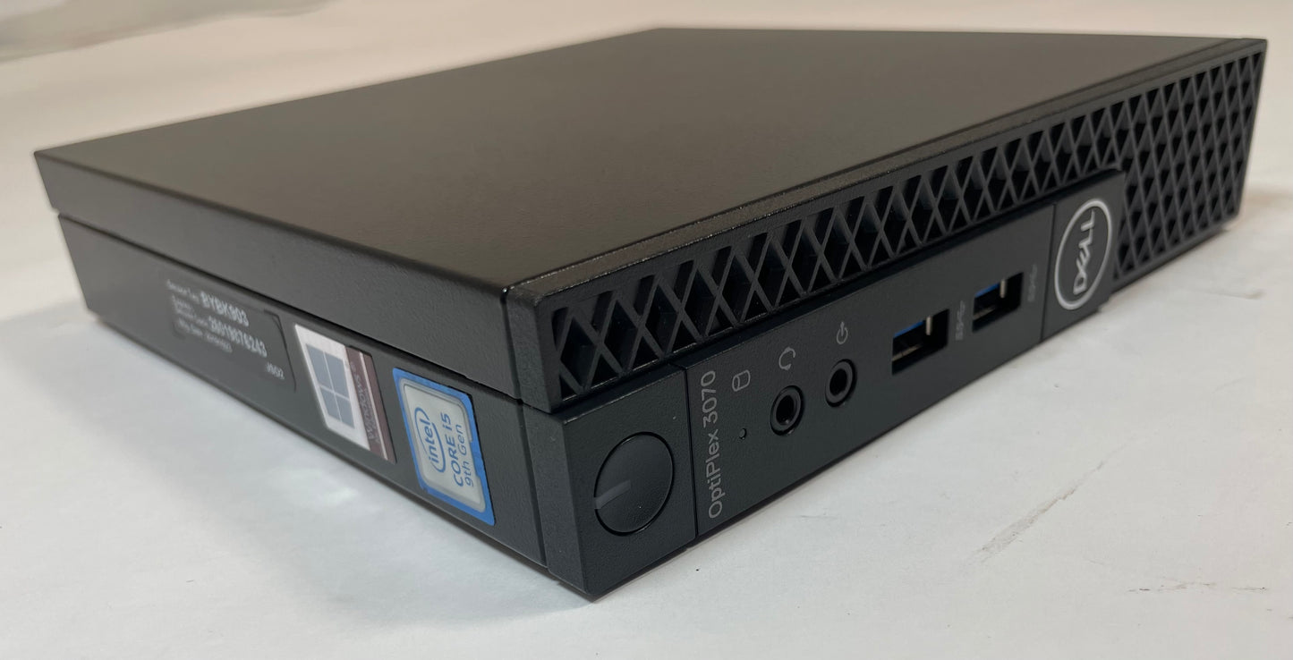 DELL OPTIPLEX 3070 MFF Core i5 9500T 16GB 256GB NVMe Windows 11 -Very Good