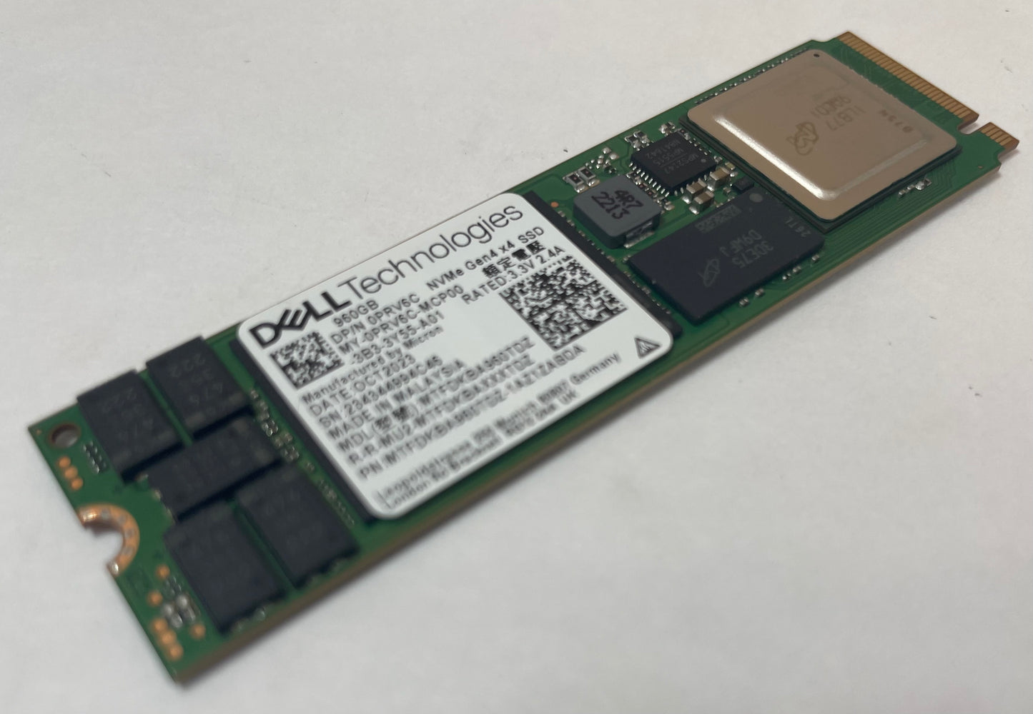 DELL MTFDKBA960TDZ-1AZ1ZABDA 960GB NVMe Gen4 x4 Internal SSD -Excellent