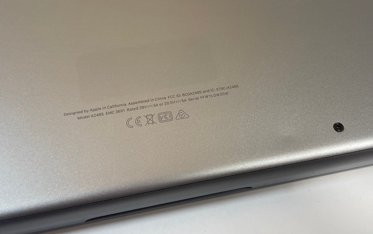 APPLE MacBook Pro A2485 2021 16" Apple M1 Pro 16GB 512GB SSD Gray Sonoma