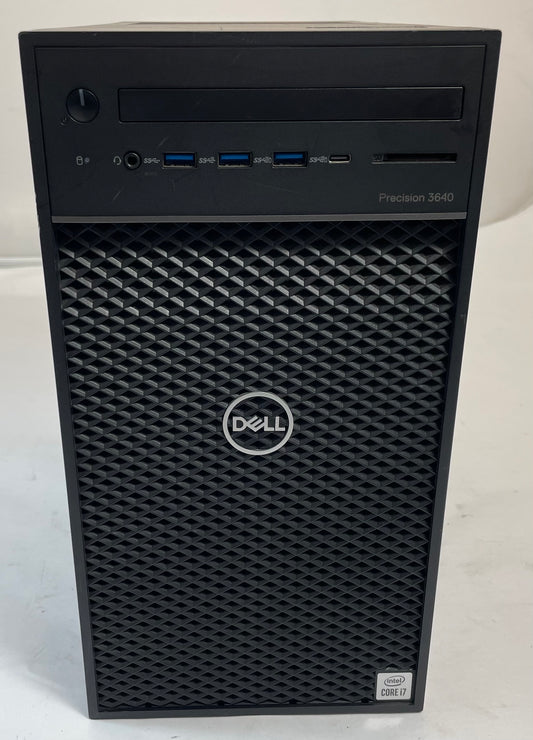 DELL PRECISION 3640 Tower Core i7-10700 16GB 256GB NVMe W11P Quadro P2200