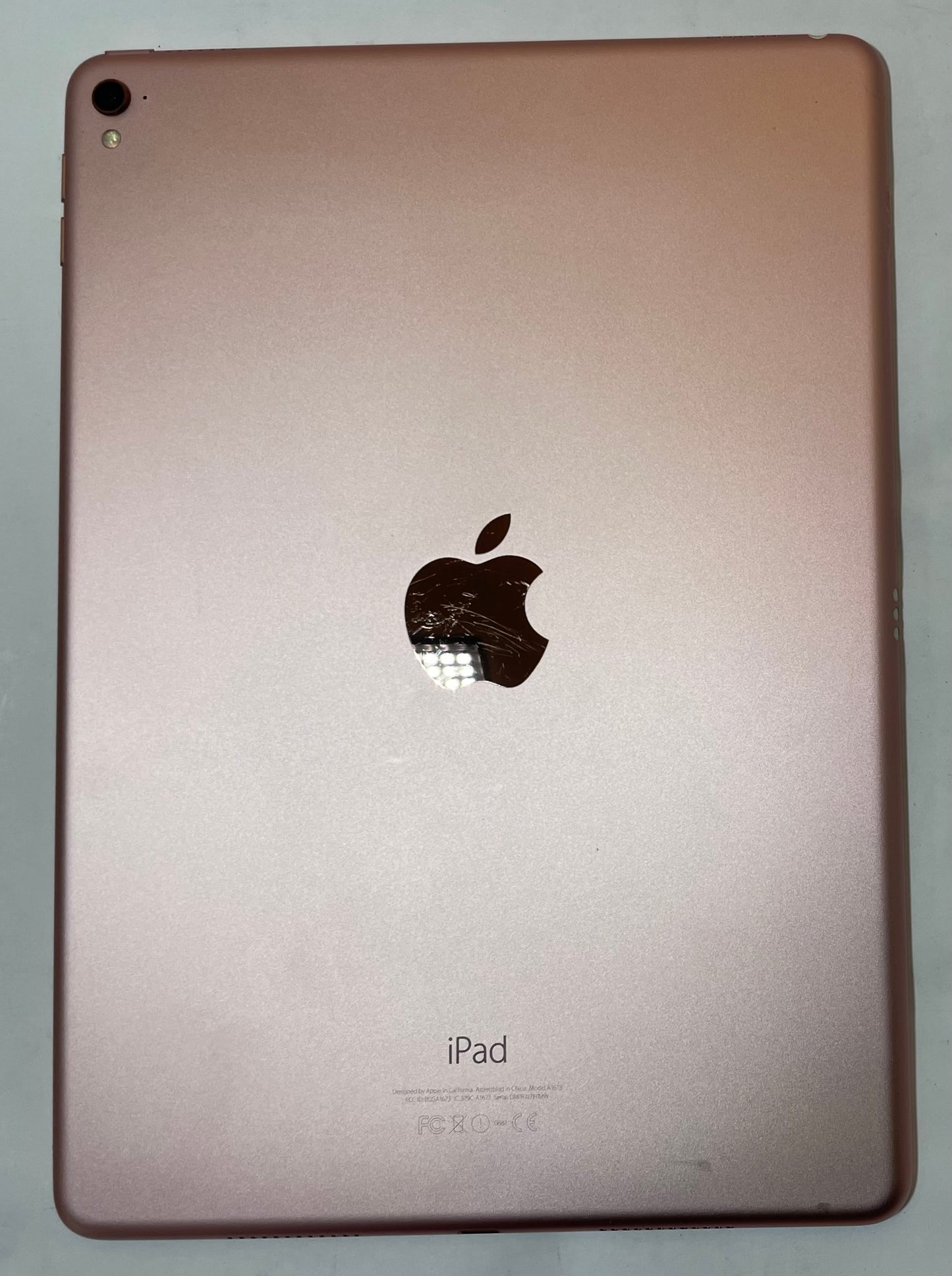 APPLE iPad Pro A1673 9.7" Tablet 256GB WiFi Only Rose Gold iOS -Good
