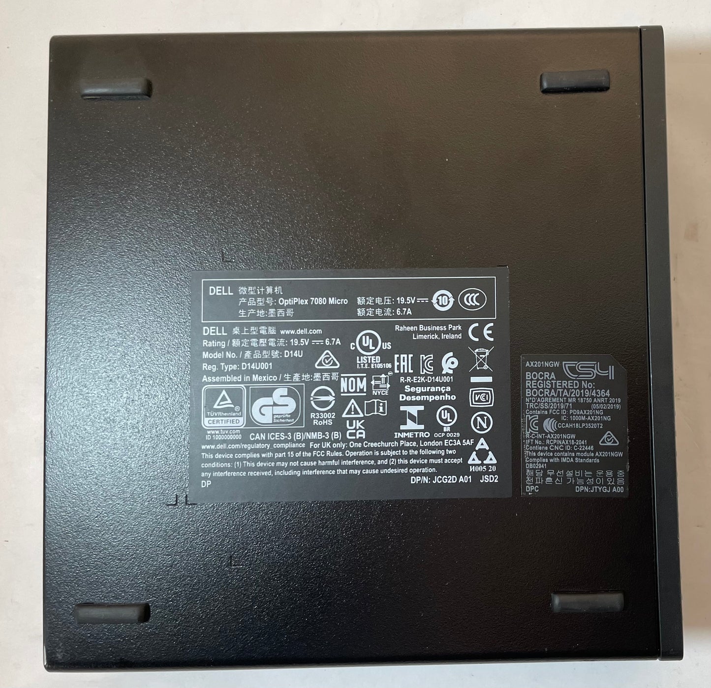 DELL OPTIPLEX 7080 MFF Core i5 10500T 16GB 512GB NVMe Windows 11 -Very Good