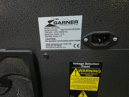Garner Products HD-3WXL Degausser Data Eliminator -Very Good